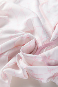 KaleaBoutique Stylish Bow Lattice Print Bow Ties 2pcs Pajama Set - KaleaBoutique.com