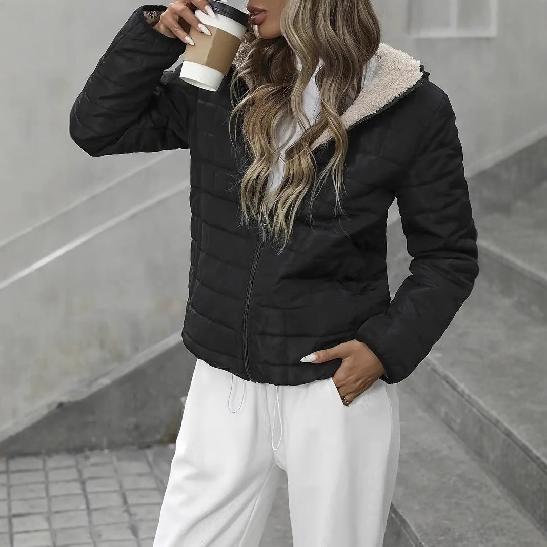 Women’s Black Loose-Fit Casual Jacket - KaleaBoutique.com