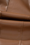 KaleaBoutique Solid Faux Leather Zipper Slim Fit Bomber Jacket - KaleaBoutique.com