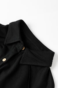 Waffle Knit Patchwork Exposed Seam Loose Shacket - KaleaBoutique.com