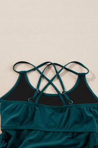 KaleaBoutique Drawstring Tummy Control Mix-and-match 2pcs Tankini Swimsuit - KaleaBoutique.com