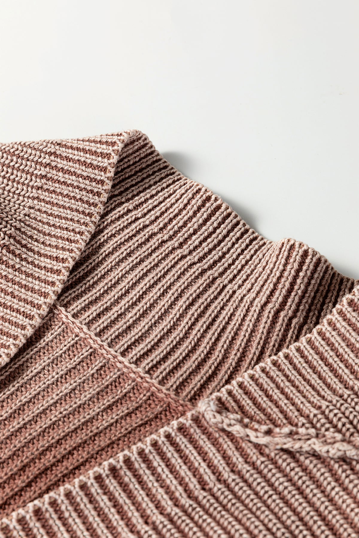 KaleaBoutique Stylish Mineral Wash Exposed Seam Patchwork Knit Open Sweater Cardigan - KaleaBoutique.com
