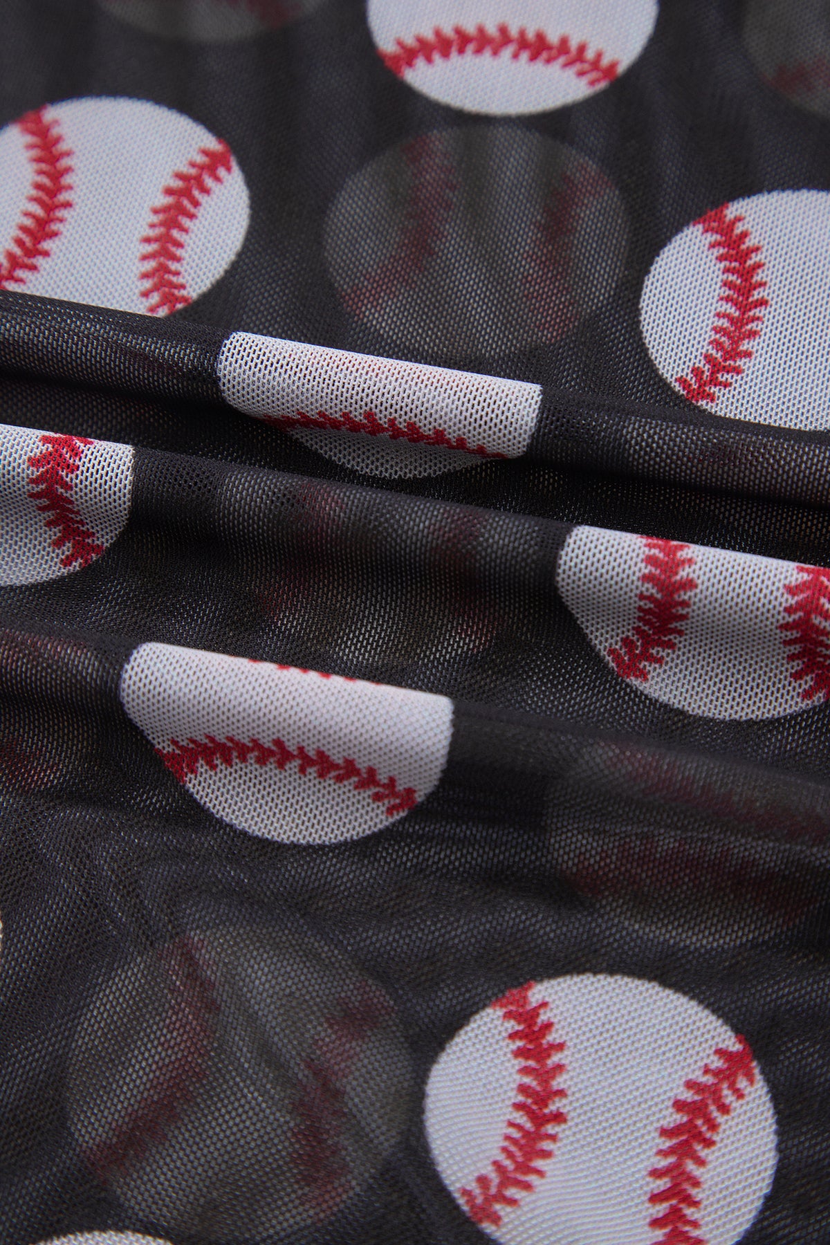 KaleaBoutique Stylish Baseball Game Day Sheer Mesh Long Sleeve Top - KaleaBoutique.com
