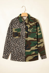 Leopard Camo Patchwork Oversize Shacket - KaleaBoutique.com