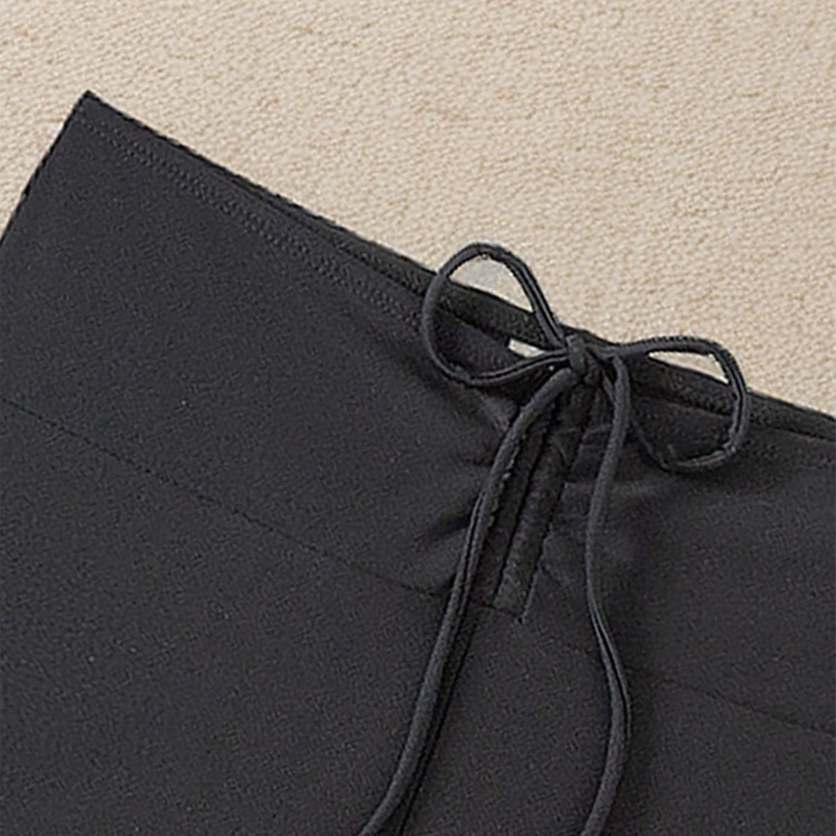 Women's Black High-Waist Tie-Front Swim Shorts - KaleaBoutique.com