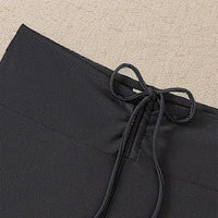 Women's Black High-Waist Tie-Front Swim Shorts - KaleaBoutique.com