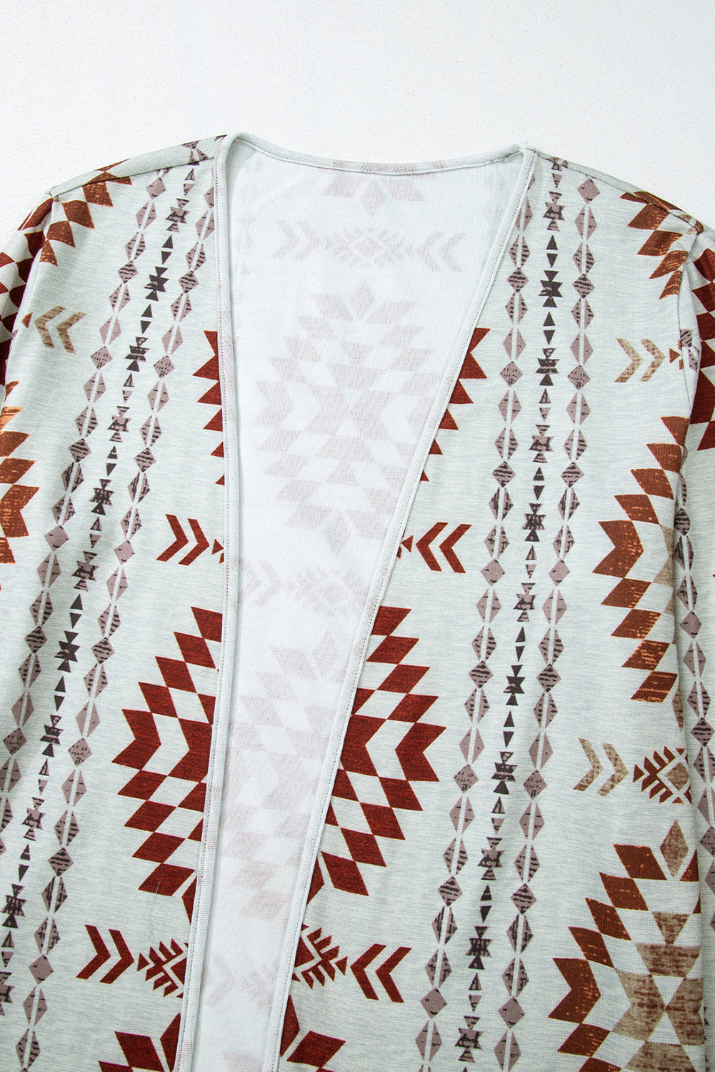 KaleaBoutique Stylish Western Aztec Printed Open Front Long Cardigan - KaleaBoutique.com