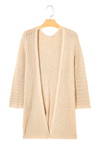 Hollow-out Bracelet Sleeve Knit Cardigan - KaleaBoutique.com