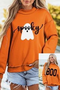 Carrot Reversible Ghost BOO Halloween Sweatshirt - KaleaBoutique.com
