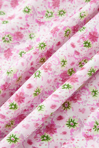 KaleaBoutique Comfortable Floral Short Bubble Sleeve Shirred High Waist Maxi Dress - KaleaBoutique.com