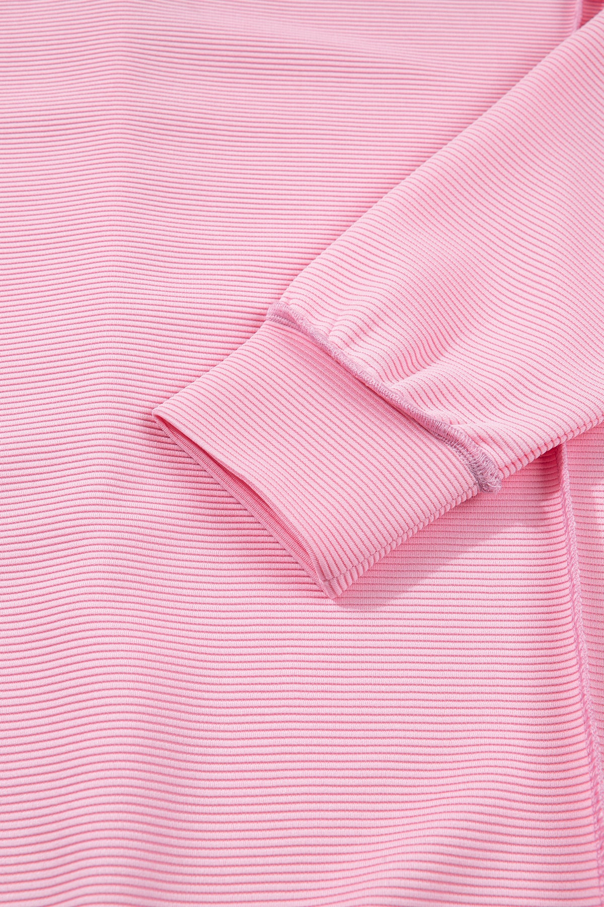 Horizontal Ribbed Exposed Seam Detail Drop Shoulder Baggy Pullover - KaleaBoutique.com