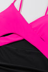 KaleaBoutique Beautiful Eye-Catching Crossover Colorblock Cutout One Piece Swimsuit - KaleaBoutique.com