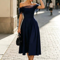 Evening Gown Strapless Off-shoulder High-end Elegance For Banquets - KaleaBoutique.com