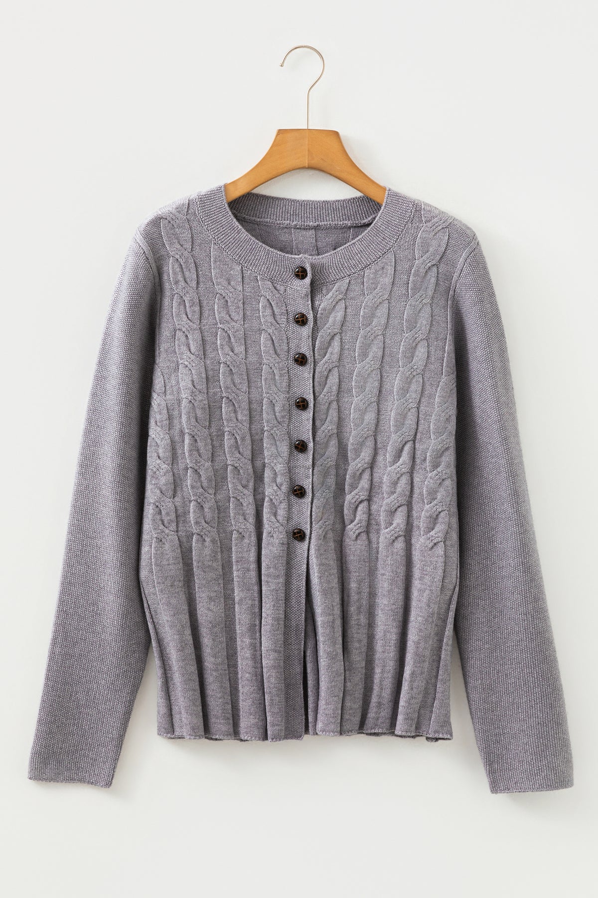 KaleaBoutique Comfortable High Cable Knit Cardigan Sweater - KaleaBoutique.com