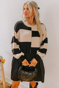 KaleaBoutique Stylish Two in One Knitted Top High Waist Splicing Hem Sweater Dress - KaleaBoutique.com