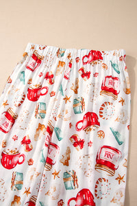 KaleaBoutique Comfortable Christmas Pattern Long Sleeve Shirt and Pants Pajama Set - KaleaBoutique.com