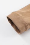KaleaBoutique Fringe Trim Plus Size Suede Shacket - KaleaBoutique.com