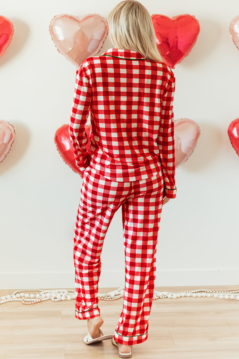 KaleaBoutique Stylish Christmas Plaid Print Shirt and Pants Pajama Set - KaleaBoutique.com