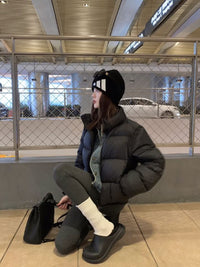 Women’s Short Loose-Fit Puffer Jacket - KaleaBoutique.com