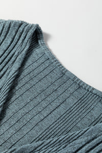 KaleaBoutique Comfortable Ribbed Open Front Knitted Top with Pockets - KaleaBoutique.com
