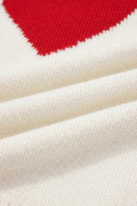 KaleaBoutique Stylish Valentine Heart Graphic Cropped Short Sleeve Sweater - KaleaBoutique.com