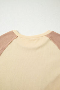 KaleaBoutique Stylish Leopard Star Color Block Patchwork Textured Baggy Sweatshirt - KaleaBoutique.com