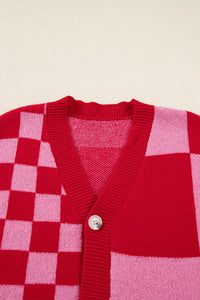 KaleaBoutique Comfortable Mixed Plaid Relaxed Sweater Cardigan - KaleaBoutique.com
