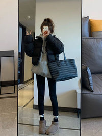 Women’s Short Loose-Fit Puffer Jacket - KaleaBoutique.com