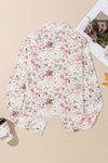 KaleaBoutique Floral Long Sleeve High Neck Sheath Mesh Top - KaleaBoutique.com