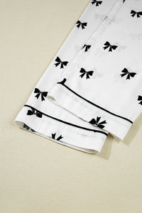 KaleaBoutique Comfortable Bows Print Two Piece Sleepwear - KaleaBoutique.com