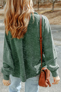 Vintage Washed Flap Pocket Button Shacket - KaleaBoutique.com