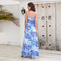 Flowers Long Dress Summer Swing Holiday Beach Dress - KaleaBoutique.com