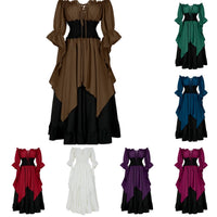 Retro Cosplay Halloween Pleated Corset Dress - KaleaBoutique.com