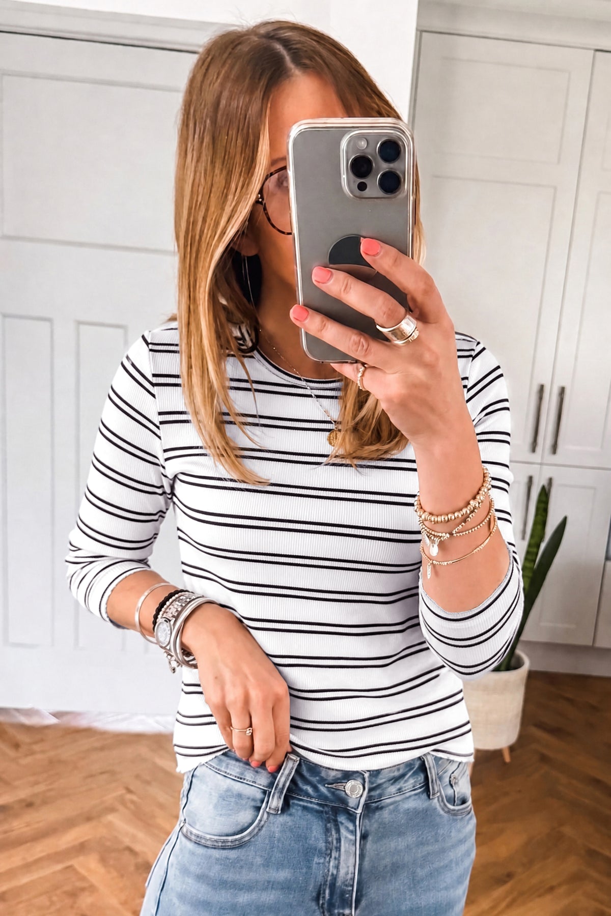 KaleaBoutique Comfortable Ribbed Knit Round Neck Long Sleeve Top - KaleaBoutique.com