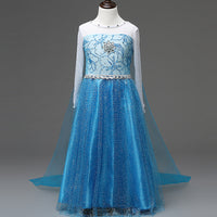 Princess Dress Inserted Beads Bright Silk Performance Dress - KaleaBoutique.com