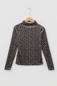 KaleaBoutique Stylish Leopard Print Long Sleeve Sheath Pullover Western Style Top - KaleaBoutique.com