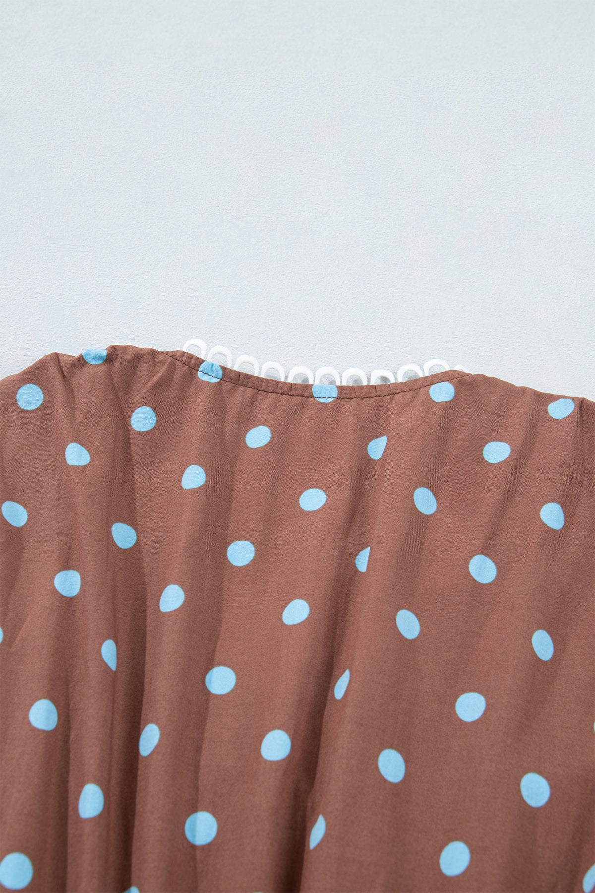 KaleaBoutique Stylish Polka Dot Print Contrast Trim V Neck Zip Up Sleeveless Dress - KaleaBoutique.com