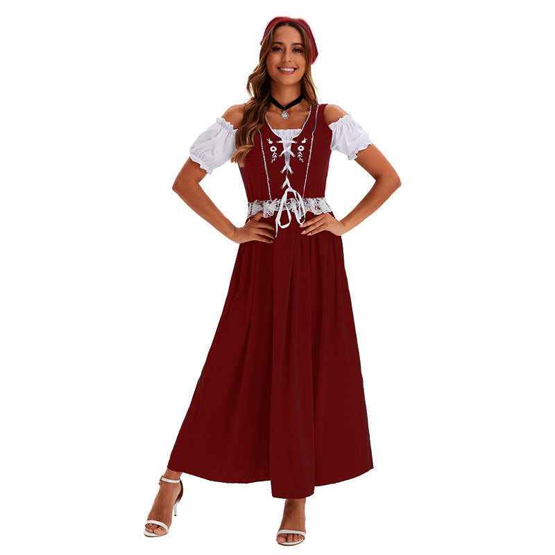 Women's Beer Festival Clothing Multi-color Length Dress - KaleaBoutique.com