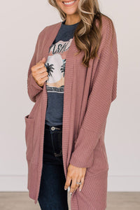 KaleaBoutique Solid Color Waffle Knit Cardigan with Pocket - KaleaBoutique.com