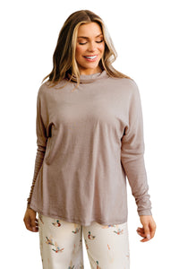 KaleaBoutique Comfortable High Neck Long Sleeve Top - KaleaBoutique.com