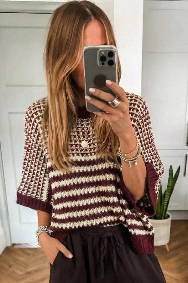 KaleaBoutique Comfortable 3/4 Draped Sleeve Slouchy Sweater - KaleaBoutique.com
