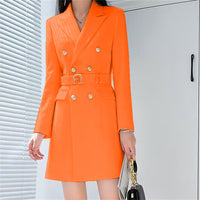 Office Lady Style Slimming Waist Trimming Coat Women's Top - KaleaBoutique.com