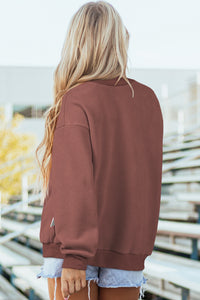KaleaBoutique Stylish Oversize Drop Shoulder Reversible Mock Neck Sweatshirt - KaleaBoutique.com