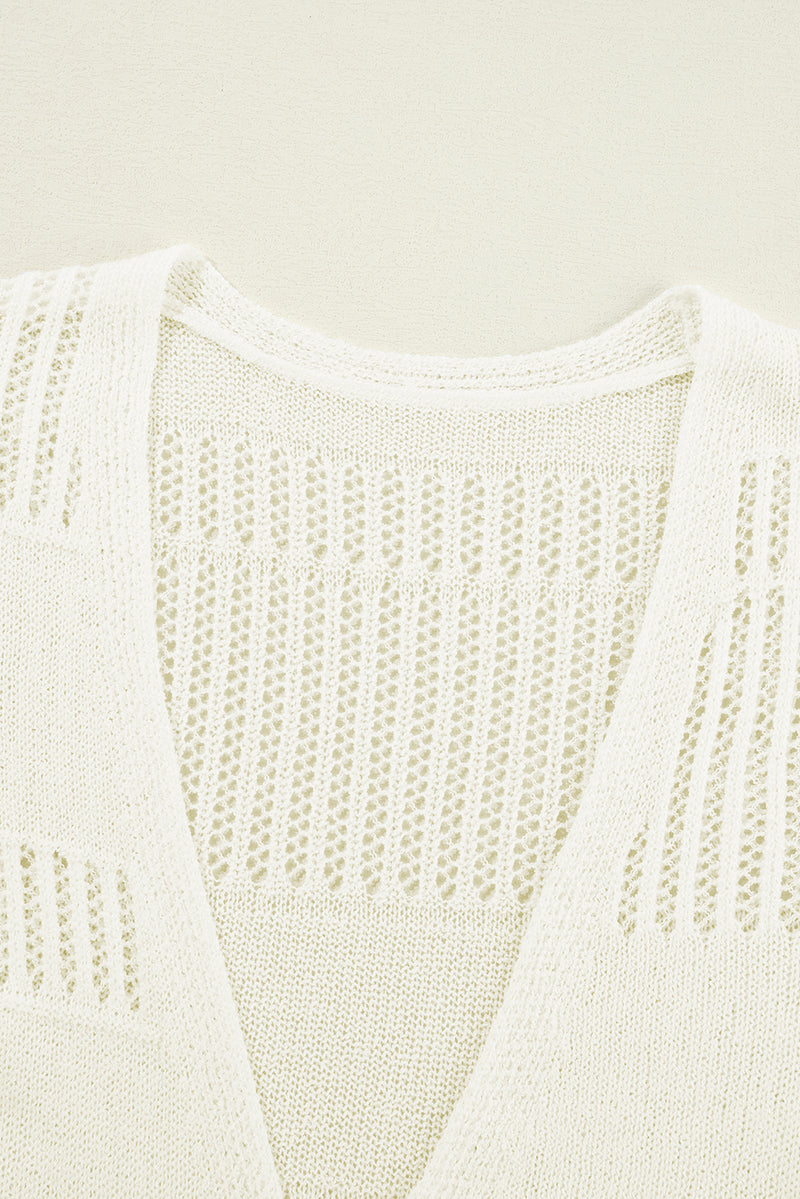KaleaBoutique Solid Color Lightweight Open Knit Tunic Cardigan - KaleaBoutique.com