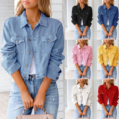 KaleaBoutique Unisex Short Denim-Style Jacket - KaleaBoutique.com