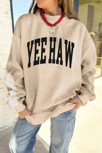 KB Apricot Howdy Yeehaw Reversible Western Sweatshirt - KaleaBoutique.com