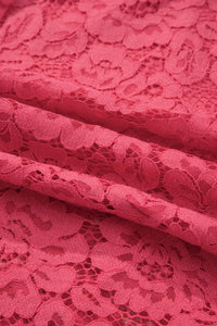 KaleaBoutique Stylish Floral Lace Overlay Zip Up V Neck Smocked Waist Sleeveless Dress - KaleaBoutique.com