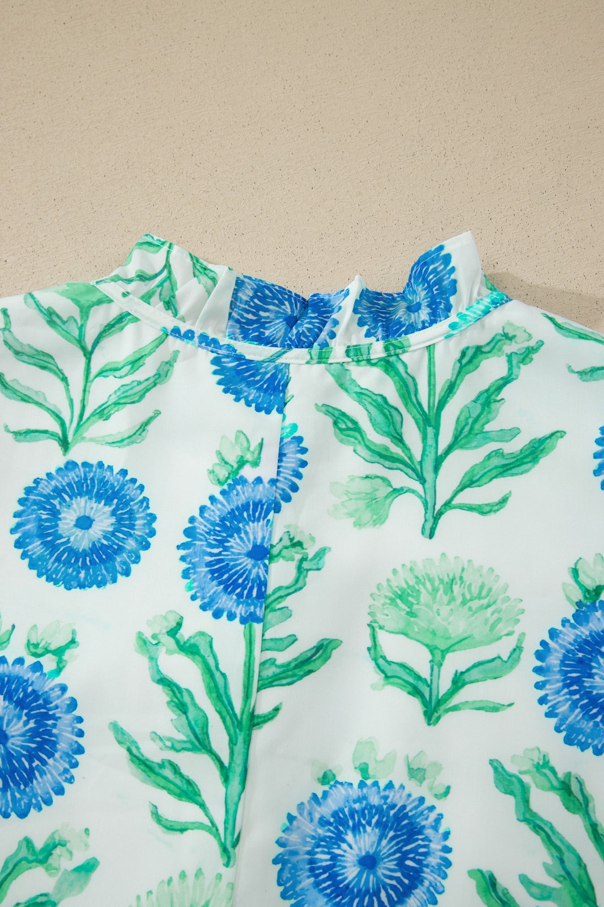 KaleaBoutique Comfortable Floral Print Half Button Frilly Short Sleeve Dress - KaleaBoutique.com