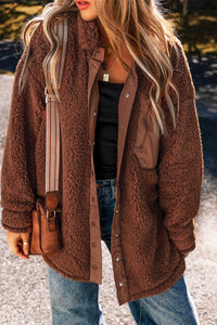 KaleaBoutique Faux Shearling Teddy Bear Jacket - KaleaBoutique.com