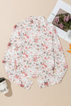 KaleaBoutique Floral Long Sleeve High Neck Sheath Mesh Top - KaleaBoutique.com